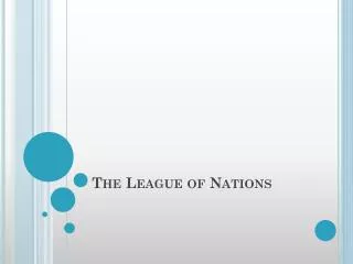 The League of Nations