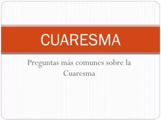 cuaresma
