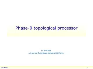 Phase-0 topological processor