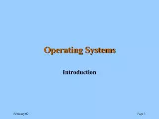 operating systems