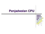 Penjadwalan CPU - slide 1