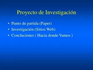 proyecto de investigaci n