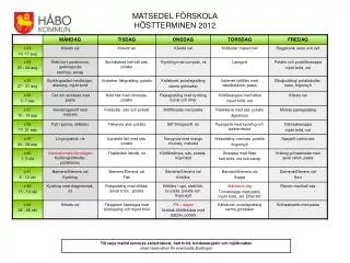 matsedel f rskola h stterminen 2012
