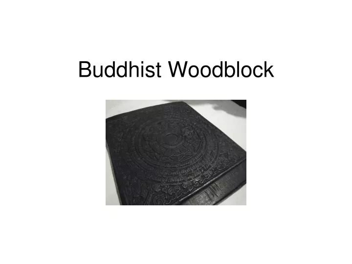 buddhist woodblock