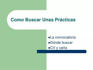 como buscar unas pr cticas