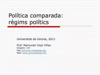 pol tica comparada r gims pol tics