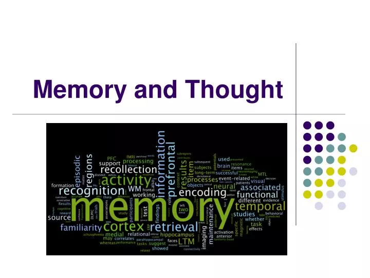 memory and thought