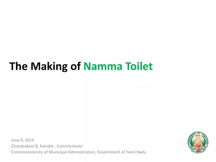 the making of namma toilet