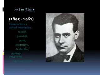 lucian blaga