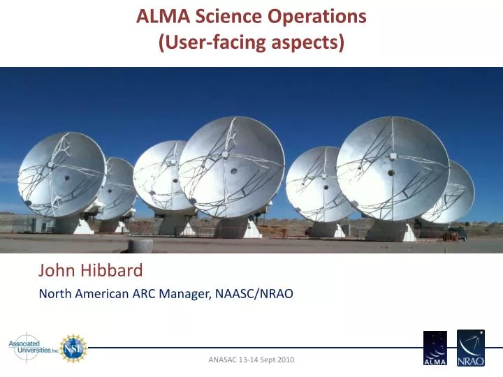alma science operations user facing aspects
