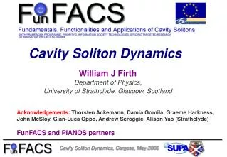 Cavity Soliton Dynamics