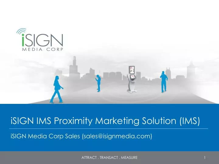 isign ims proximity marketing solution ims