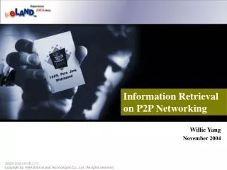 Information Retrieval on P2P Networking