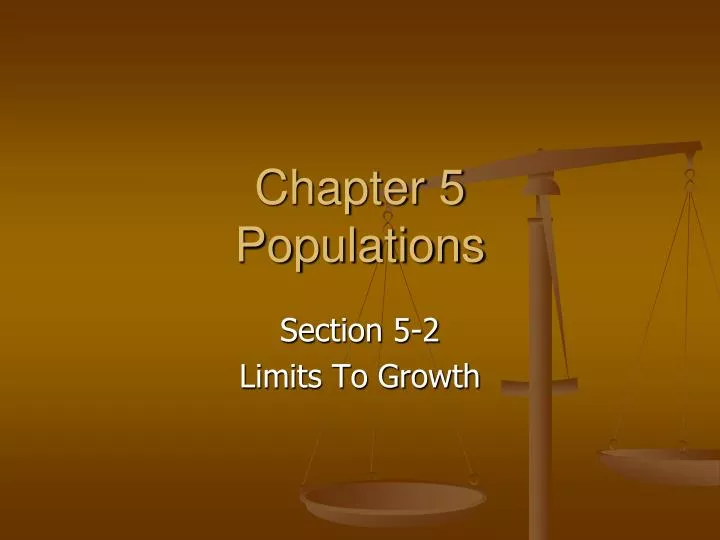 chapter 5 populations