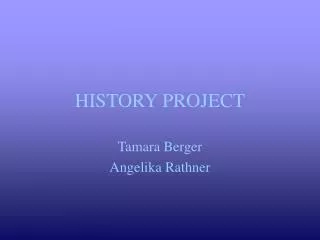 history project