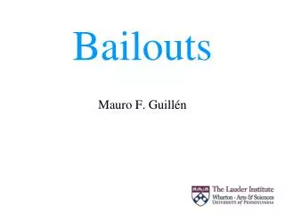 Bailouts