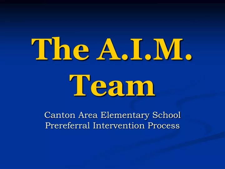 the a i m team