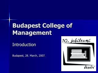 Budapest College of Management