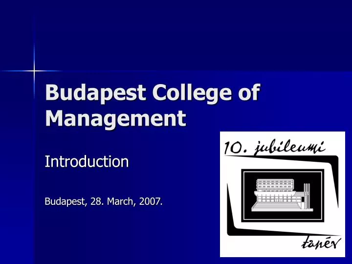 budapest college of management