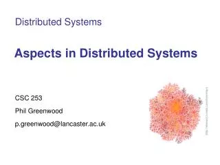 Aspects in Distributed Systems