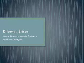 dilemas ticos