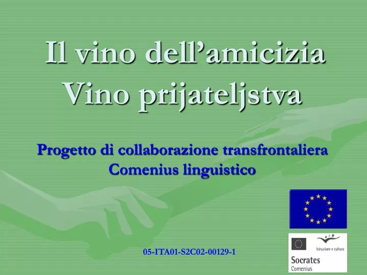 progetto di collaborazione transfrontaliera comenius linguistico