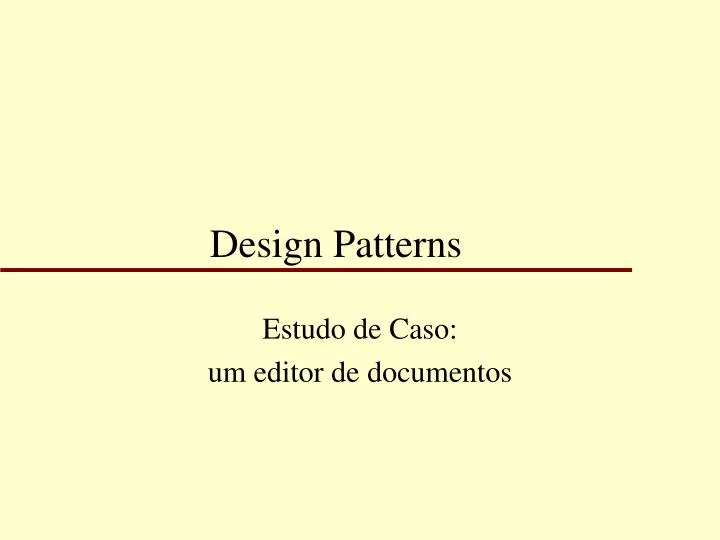 design patterns