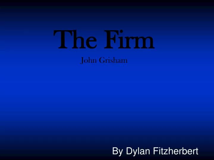 the firm john grisham
