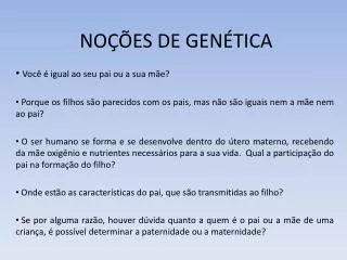 no es de gen tica