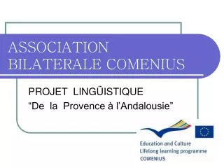 association bilaterale comenius