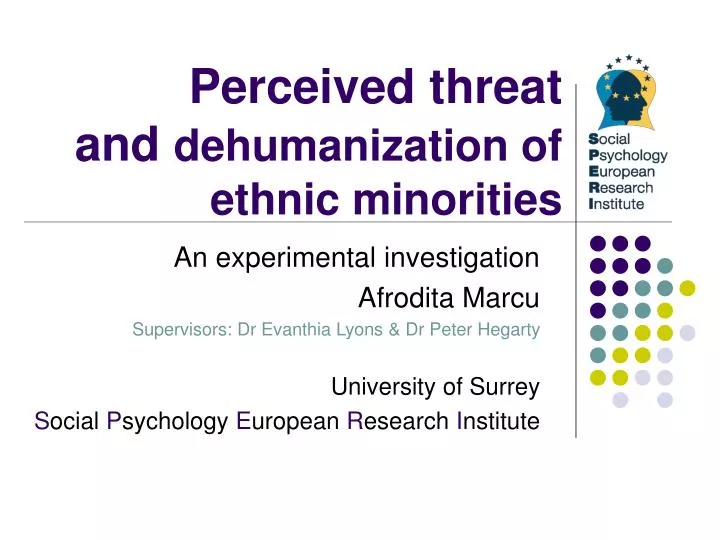 perceived threat and dehumanization of ethnic minorities