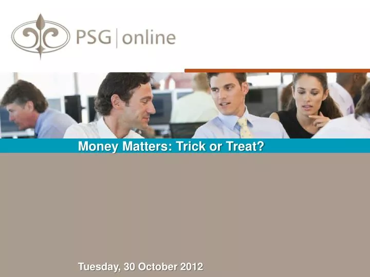money matters trick or treat