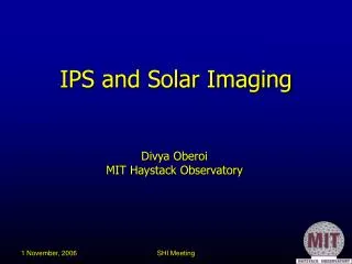 IPS and Solar Imaging