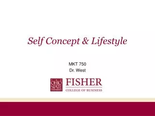 Self Concept &amp; Lifestyle