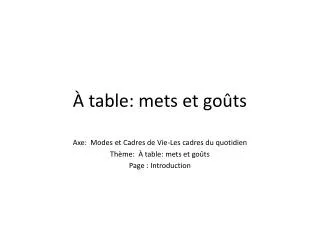 table mets et go ts