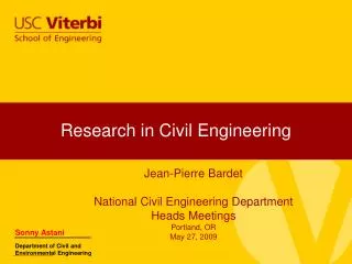 Research in Civil Engineering