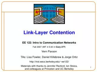 Link-Layer Contention
