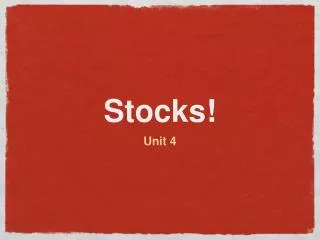 stocks