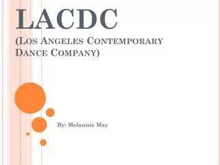 LACDC (Los Angeles Contemporary Dance Company)