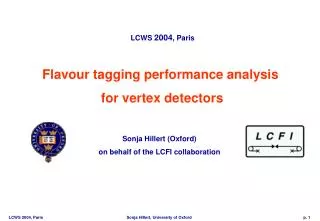 Flavour tagging performance analysis for vertex detectors