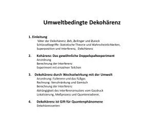 umweltbedingte dekoh renz