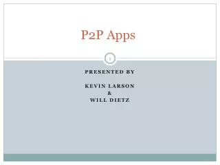 P2P Apps