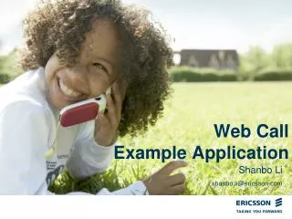 Web Call Example Application