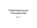 Fredericksburg and Chancellorsville