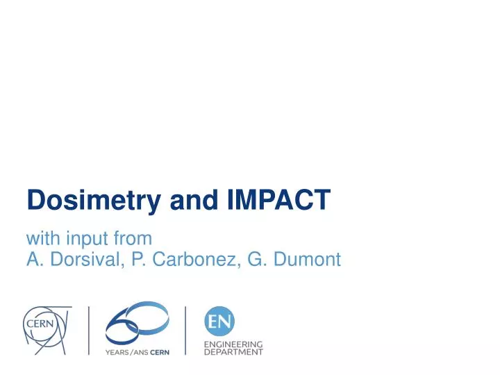 dosimetry and impact