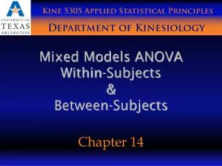 Mixed Models ANOVA Within-Subjects &amp; Between-Subjects