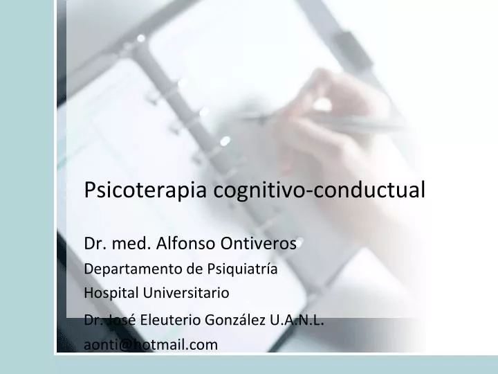 psicoterapia cognitivo conductual