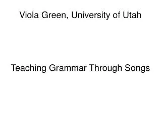 Viola Green, University of Utah
