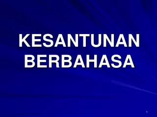 kesantunan berbahasa