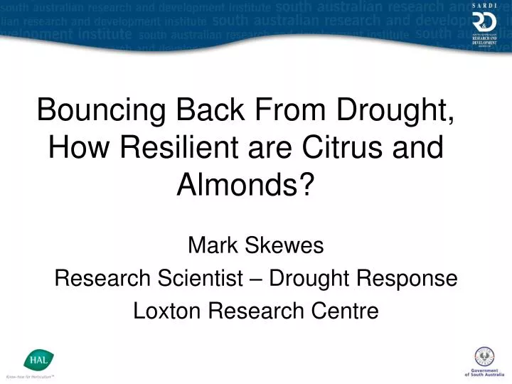 bouncing back from drought how resilient are citrus and almonds